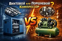 Что лучше: винтовой или поршневой компрессор?