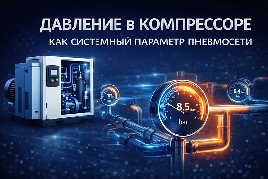 Давление в компрессоре как системный параметр пневмосети